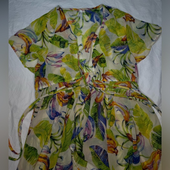 Live 4 Truth Swim Coverup Tropical Leaf Print Beach Dress X-Large Women’s - Picture 2 of 8